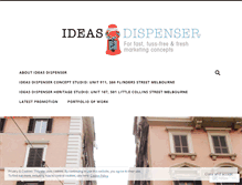 Tablet Screenshot of ideasdispenser.com.au